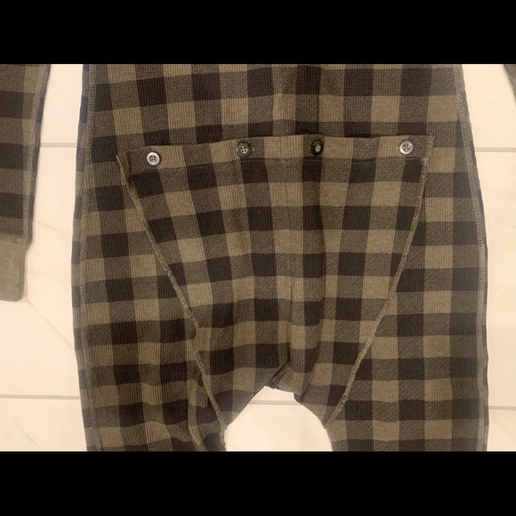 Jockey Men’s Waffle Union Suit Onesie With Buttoned Rear Flap - Size Small - Picture 4 of 8